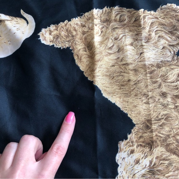 VNTG SYMPHONY Scarf “My Dogs Play with Puppies”-Italy 34x34” - Picture 6 of 12